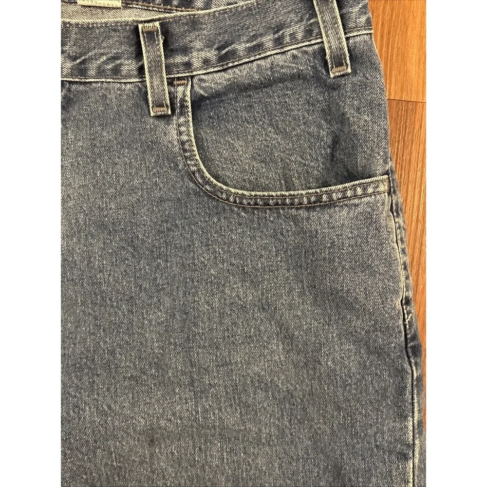 Vintage Levi's Silvertab Loose Fit Baggy Blue Denim Jeans 36x32 Made In USA